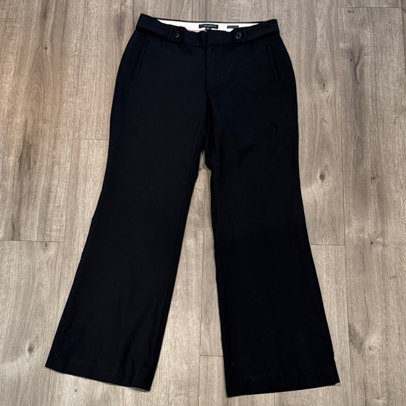 Banana Republic Jackson Fit Women's Black Wide-Leg Pants Size 10 - Picture 1 of 6